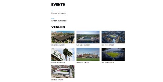 Football in the Olympics venue