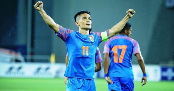 Sunil-Chhetri-Celebrating